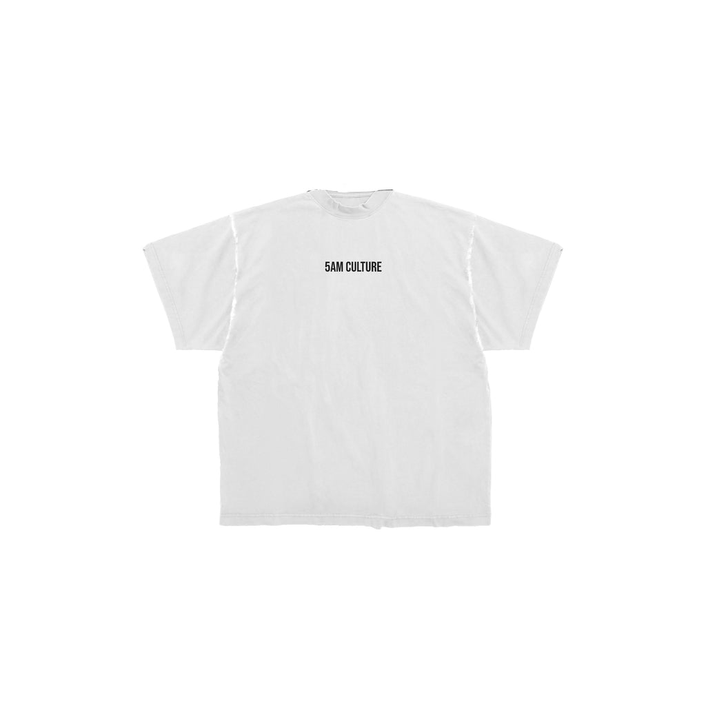 5AM CULTURE BACK DAY T-Shirt White Edition