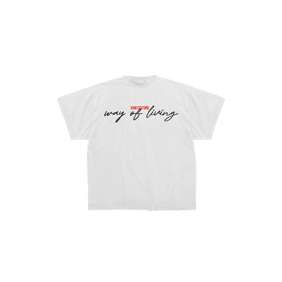 5AM CULTURE WAY OF LIVING T-Shirt White Edition