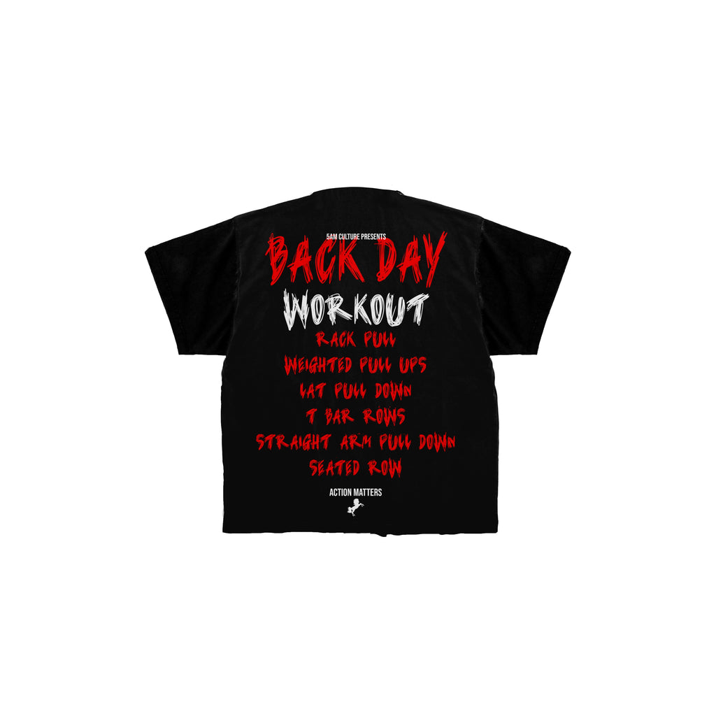5AM CULTURE BACK DAY T-Shirt Black Edition