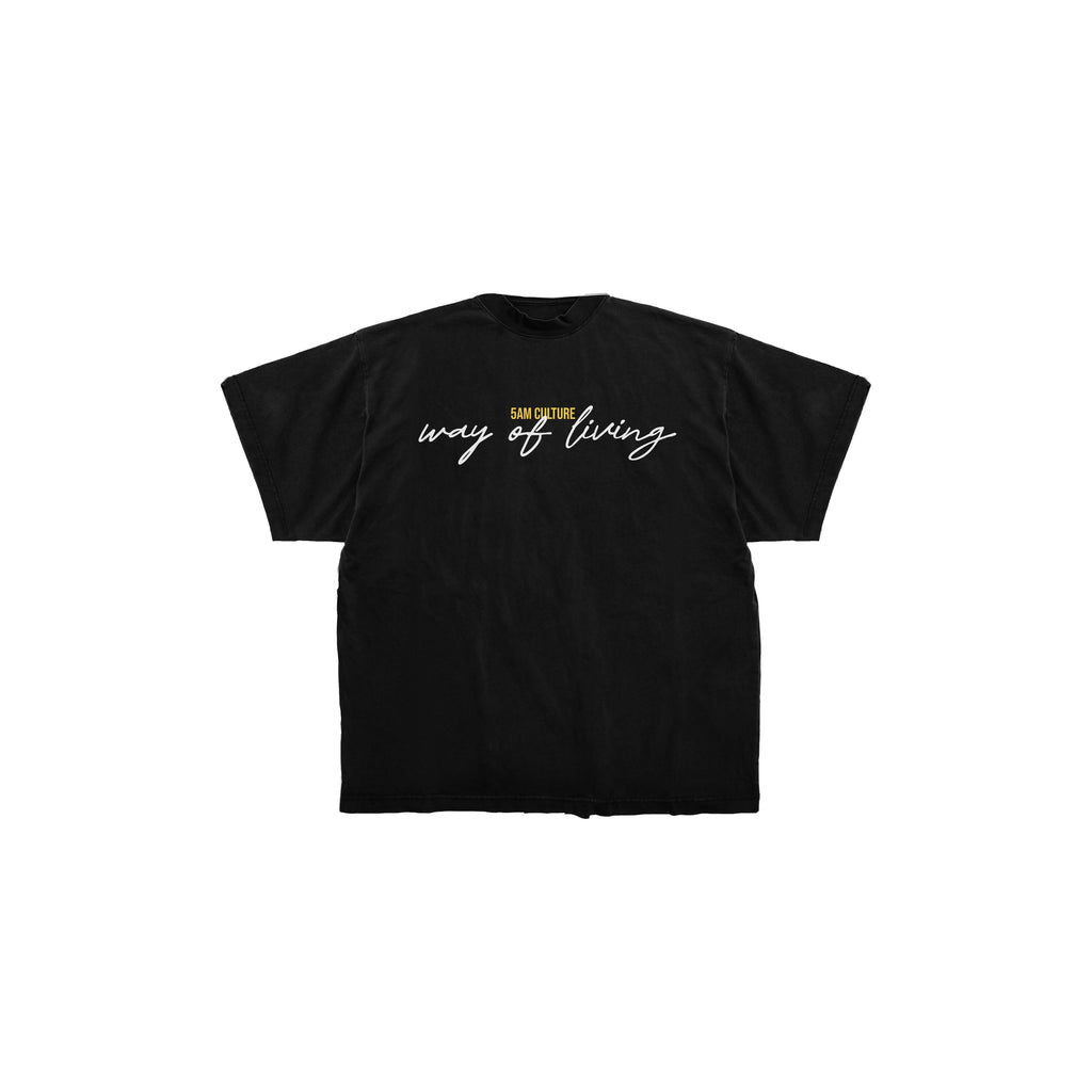 5AM CULTURE WAY OF LIVING T-Shirt Black Edition